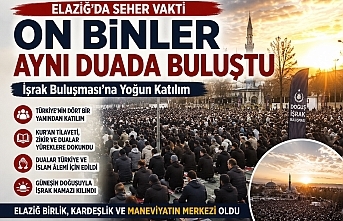 Elazığ’da Seher Vaktinde Gönüller Buluştu: İşrak Programına Yoğun Katılım